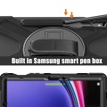 Shockproof Pancerne Etui z Uchwytem i Paskiem do Samsung Galaxy Tab S9 czarne