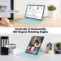 Niebieskie Obrotowe Etui Klawiatura do Samsung Galaxy Tab S9