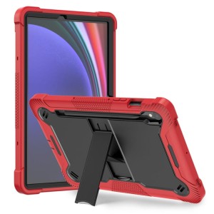 Shockproof  Pancerne Etui z Podstawką do Samsung Galaxy Tab S9 czerwone