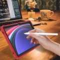 Shockproof Pancerne Etui z Podstawką do Samsung Galaxy Tab S9 czerwone