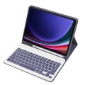 Fioletowe Etui Pokrowiec Klawiatura do Samsung Galaxy Tab S9