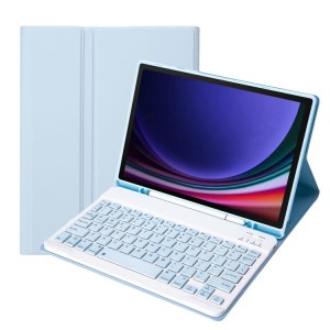 Niebieskie Etui Pokrowiec Klawiatura do Samsung Galaxy Tab S9