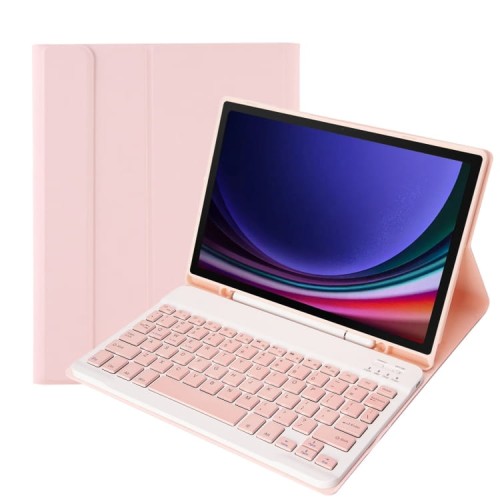 Różowe Etui Pokrowiec Klawiatura do Samsung Galaxy Tab S9