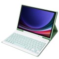 Zielone Etui Pokrowiec Klawiatura do Samsung Galaxy Tab S9