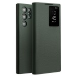 QIALINO Eleganckie Skórzane Etui do Samsung Galaxy S23 Ultra zielone