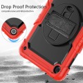 Shockproof Pancerne Etui z Paskiem, Uchwytem do Lenovo Tab M10 10.1 3 gen czerwone