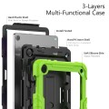 Shockproof Pancerne Etui z Paskiem, Uchwytem do Lenovo Tab M10 10.1 3 gen zielono-czarne