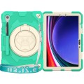 Spider Pancerne Etui z Uchwytem do Samsung Galaxy Tab S9 zielono-beżowe