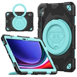 Spider Pancerne Etui z Uchwytem do Samsung Galaxy Tab S9 czarno-niebieskie
