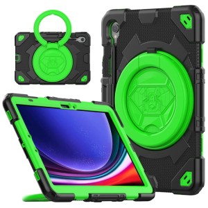 Spider Pancerne Etui z Uchwytem do Samsung Galaxy Tab S9 czarno-zielone