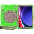 Spider Pancerne Etui z Uchwytem do Samsung Galaxy Tab S9 zielono-szare