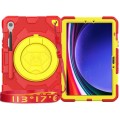 Spider Pancerne Etui z Uchwytem do Samsung Galaxy Tab S9 czerwono-żółte