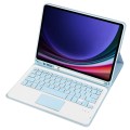 Niebieskie Etui Klawiatura z TouchPad do Samsung Galaxy Tab S9