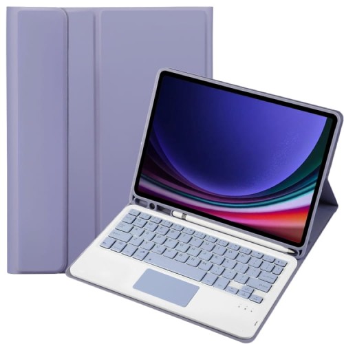 Fioletowe Etui Klawiatura z TouchPad do Samsung Galaxy Tab S9