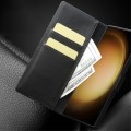 QIALINO Matowe Skórzane Etui do Samsung Galaxy S23 Ultra 5G czarne