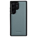 MELKCO Skórzane Etui Obudowa Plecki do Samsung Galaxy S23 Ultra niebieskie