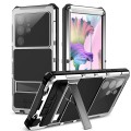 R-JUST Pancerne Etui Antywstrząsowe do Samsung Galaxy S23 Ultra 5G srebrne