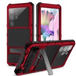 R-JUST Pancerne Etui Antywstrząsowe do Samsung Galaxy S23 Ultra czerwone