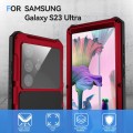 R-JUST Pancerne Etui Antywstrząsowe do Samsung Galaxy S23 Ultra czerwone