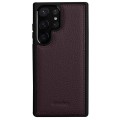 MELKCO Skórzane Etui Obudowa Plecki do Samsung Galaxy S23 Ultra fioletowe