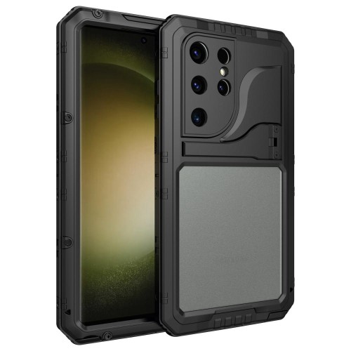 Pancerne Etui Antywstrząsowe do Samsung Galaxy S23 Ultra czarne