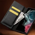QIALINO Eleganckie Skórzane Etui do Samsung Galaxy S23 czarne