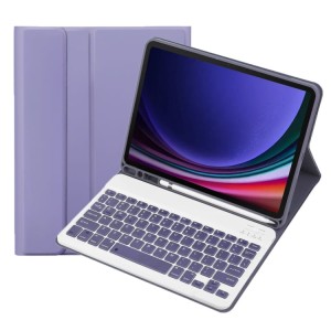 Fioletowe Etui Pokrowiec Klawiatura do Samsung Galaxy Tab S9 FE