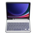 Fioletowe Etui Pokrowiec Klawiatura do Samsung Galaxy Tab S9 FE