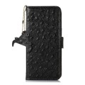 Skórzane Etui Pokrowiec RFID do iPhone 15 Pro Max czarne