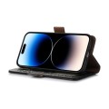Skórzane Etui Pokrowiec RFID do iPhone 15 Pro Max czarne