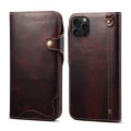 Denior Skórzane Etui Pokrowiec do iPhone 15 Pro Max bordowe