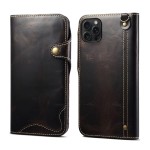 Denior Skórzane Etui Pokrowiec do iPhone 15 Pro Max czarne
