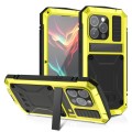 R-JUST Pancerne Etui Antywstrząsowe do iPhone 15 Pro Max żółte