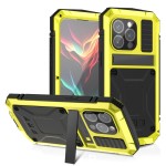 R-JUST Pancerne Etui Antywstrząsowe do iPhone 15 Pro Max żółte