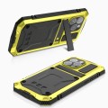 R-JUST Pancerne Etui Antywstrząsowe do iPhone 15 Pro Max żółte