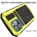 R-JUST Pancerne Etui Antywstrząsowe do iPhone 15 Pro Max żółte