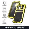 R-JUST Pancerne Etui Antywstrząsowe do iPhone 15 Pro Max żółte