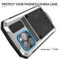 R-JUST Pancerne Etui Antywstrząsowe do iPhone 15 Pro Max srebrne