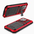 R-JUST Pancerne Etui Antywstrząsowe do iPhone 15 Pro Max czerwone