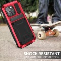 R-JUST Pancerne Etui Antywstrząsowe do iPhone 15 Pro Max czerwone