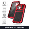 R-JUST Pancerne Etui Antywstrząsowe do iPhone 15 Pro Max czerwone