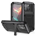 R-JUST Pancerne Etui Antywstrząsowe do iPhone 15 Pro Max czarne