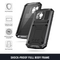 R-JUST Pancerne Etui Antywstrząsowe do iPhone 15 Pro Max czarne