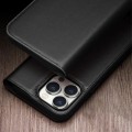 QIALINO Eleganckie Skórzane Matowe Etui do iPhone 15 Pro Max czarne