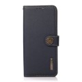 Skórzane Etui Pokrowiec KHAZNEH FRID do Samsung Galaxy S24 5G granatowe