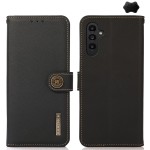 Skórzane Etui Pokrowiec KHAZNEH FRID do Samsung Galaxy S24 5G czarne