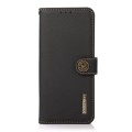 Skórzane Etui Pokrowiec KHAZNEH FRID do Samsung Galaxy S24 5G czarne