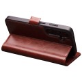QIALINO Eleganckie Skórzane Etui do Samsung Galaxy S24 brązowe