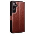 QIALINO Eleganckie Skórzane Etui do Samsung Galaxy S24 brązowe