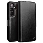 QIALINO Eleganckie Skórzane Etui do Samsung Galaxy S24 czarne